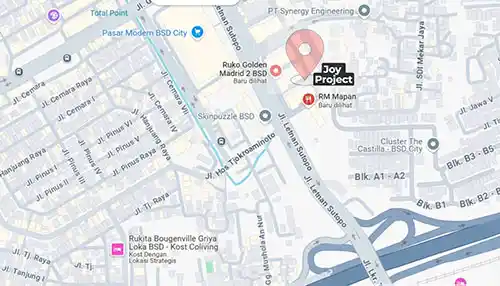 Joy Project Office map